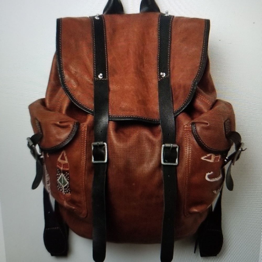 Free People Chaplin Leather Backpack